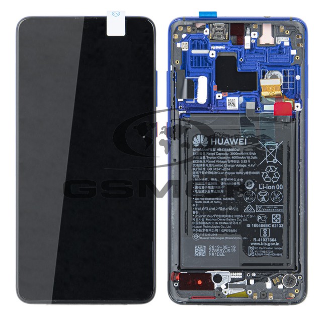 WYŚWIETLACZ LCD DO HUAWEI MATE 20 Z RAMKĄ I BATERIĄ TWILIGHT 02352FRA ORYGINAŁ SERVICE PACK