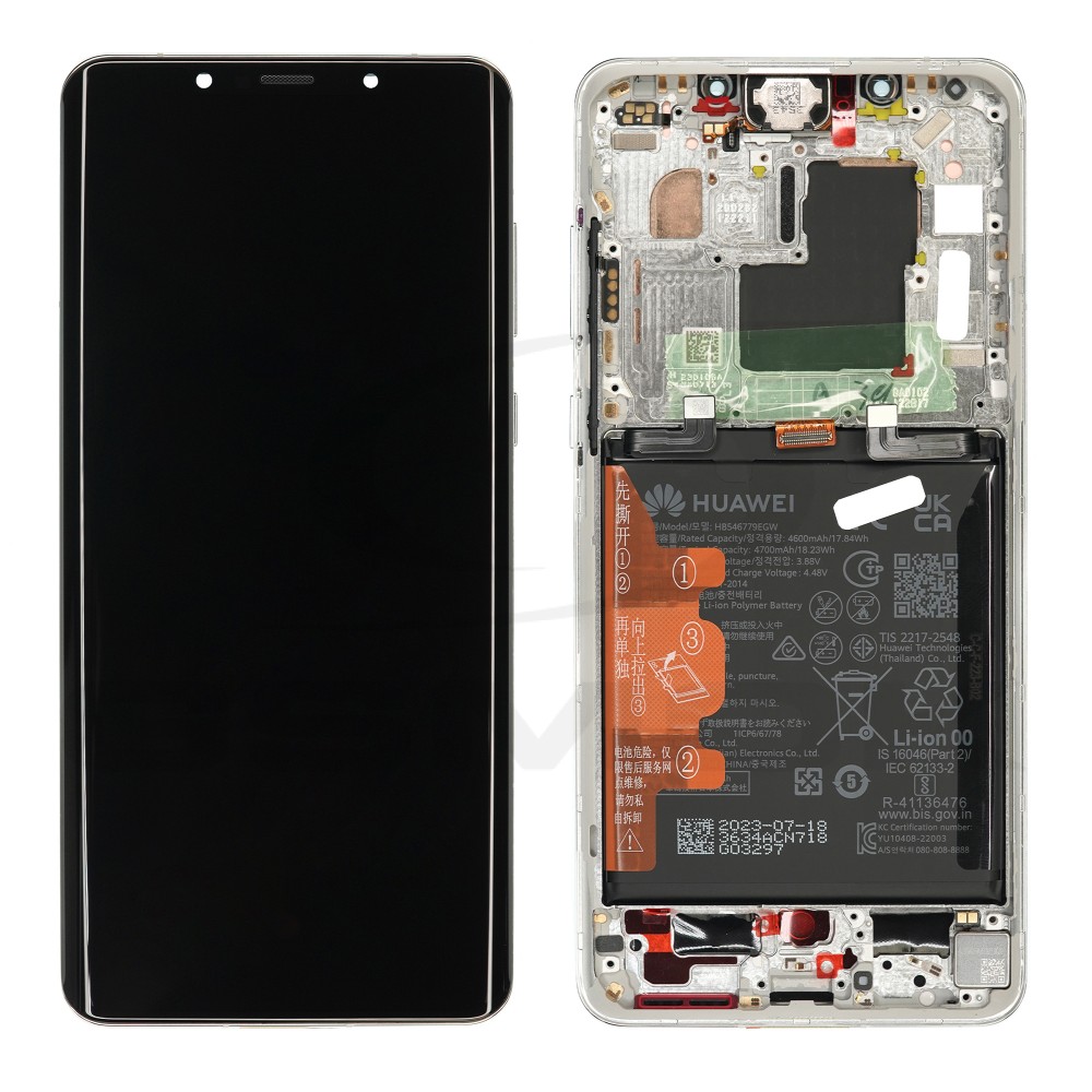WYŚWIETLACZ LCD DO HUAWEI MATE 50 PRO SREBRNY 02355ERD ORYGINAŁ SERVICE PACK