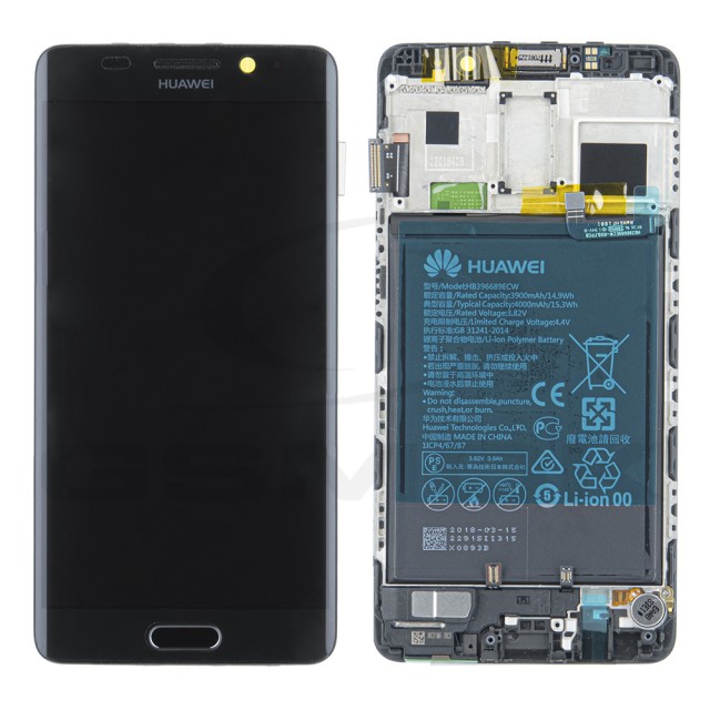 WYŚWIETLACZ LCD DO HUAWEI MATE 9 PRO Z RAMKĄ I BATERIĄ CZARNY 02351CND ORYGINAŁ SERVICE PACK