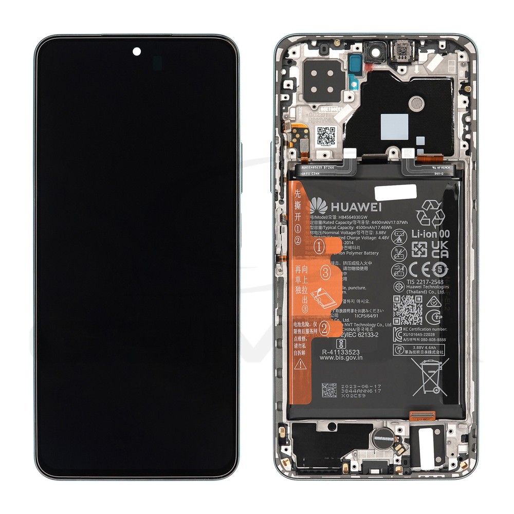WYŚWIETLACZ LCD DO HUAWEI NOVA 10 SE ZIELONY 02355FAL ORYGINAŁ SERVICE PACK