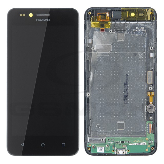 WYŚWIETLACZ LCD DO HUAWEI Y3 II Z RAMKĄ CZARNY 97070NBA ORYGINAŁ SERVICE PACK