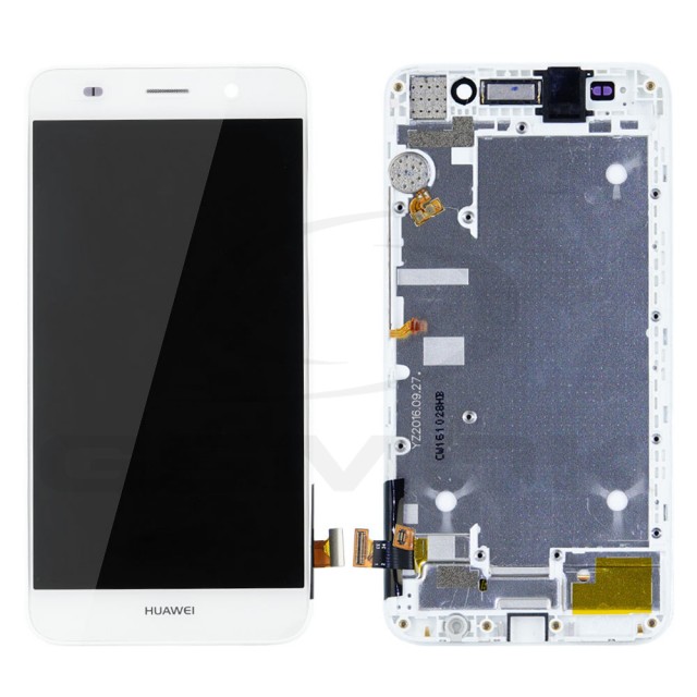WYŚWIETLACZ LCD DO HUAWEI Y6 4G SCL-L31 SCL-L21 Z RAMKĄ BIAŁY 02350LTV ORYGINAŁ SERVICE PACK