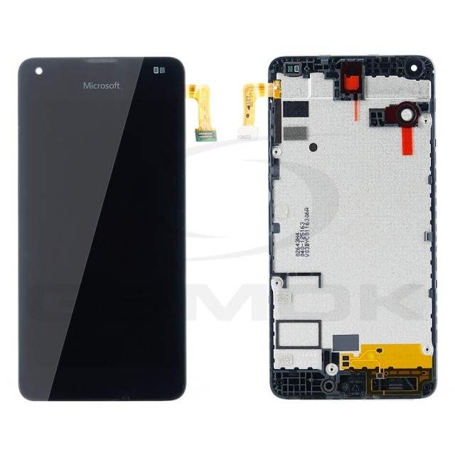 WYŚWIETLACZ LCD DO MICROSOFT LUMIA 550 CZARNY Z RAMKĄ 00814D6 [ORYGINAŁ]
