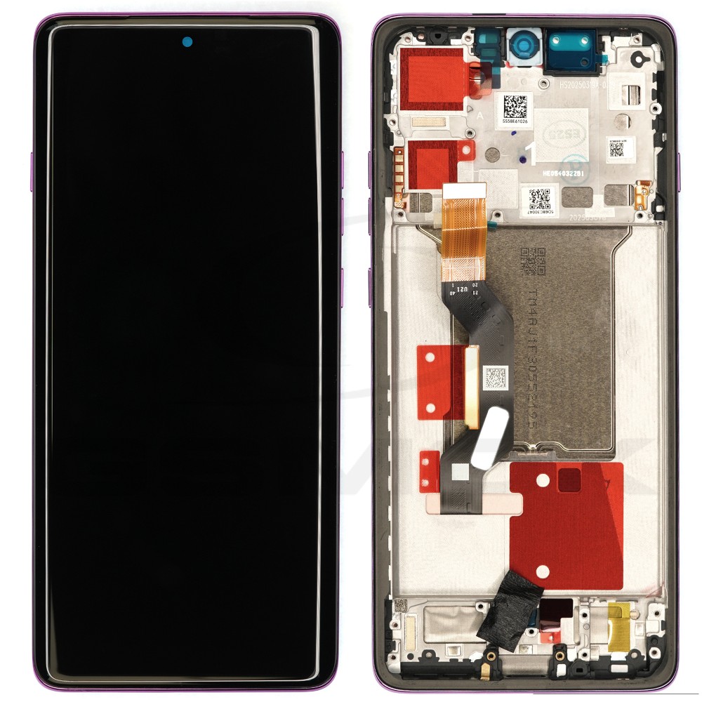 WYŚWIETLACZ LCD DO MOTOROLA EDGE 60 PRO FIOLETOWY Z RAMKĄ 5D68C30047 ORYGINAŁ SERVICE PACK
