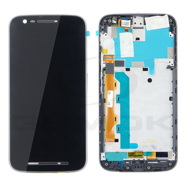 WYŚWIETLACZ LCD DO MOTOROLA MOTO E3 POWER Z RAMKĄ CZARNY 5D68C05996 ORYGINAŁ SERVICE PACK