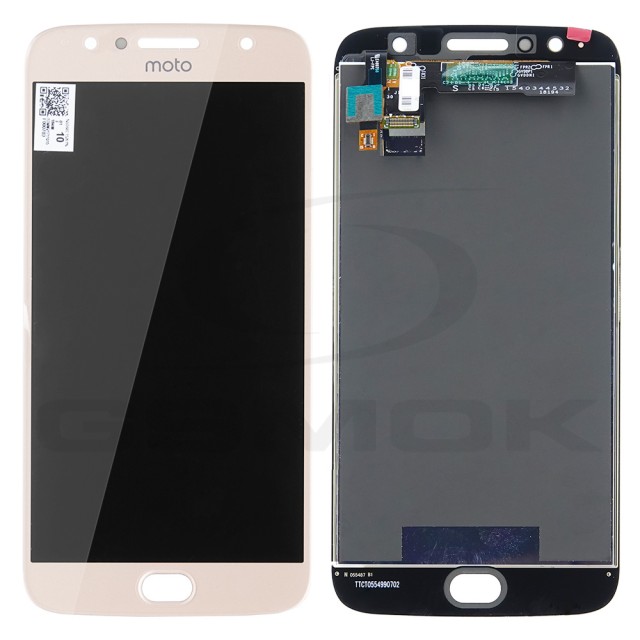 WYŚWIETLACZ LCD DO MOTOROLA MOTO G5S PLUS Z RAMKĄ ZŁOTY 5D68C08725 ORYGINAŁ SERVICE PACK