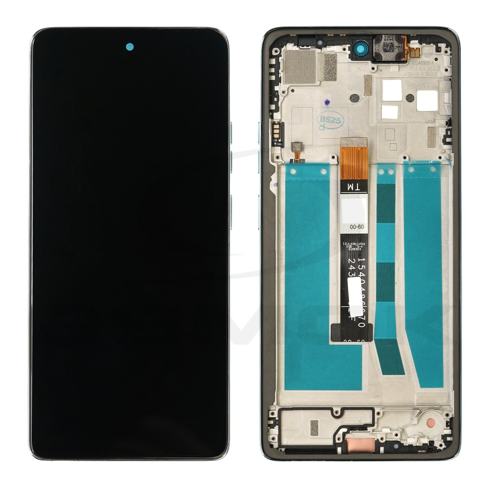 WYŚWIETLACZ LCD DO MOTOROLA MOTO G75 5G Z RAMKĄ ZIELONY 5D68C28970 ORYGINAŁ SERVICE PACK