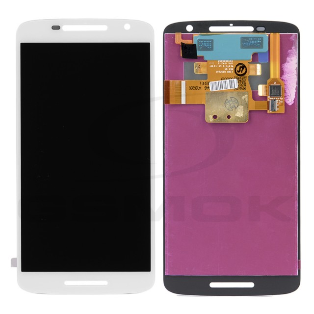 WYŚWIETLACZ LCD + PANEL DOTYKOWY KOMPLET MOTOROLA MOTO X PLAY XT1562 BIAŁY [TFT]