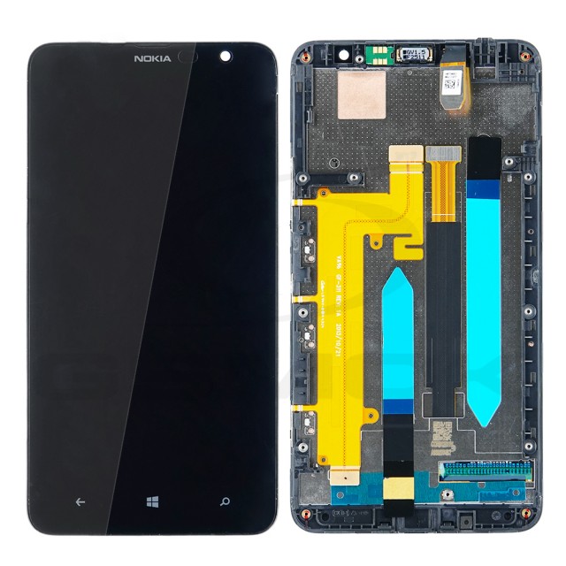 WYŚWIETLACZ LCD DO NOKIA LUMIA 1320 Z RAMKĄ CZARNY 8003288 [ORYGINAŁ]