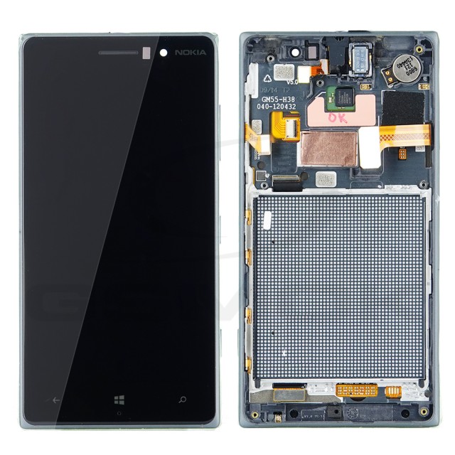WYŚWIETLACZ LCD DO NOKIA LUMIA 830 Z RAMKĄ CZARNY 0081253 [ORYGINAŁ]