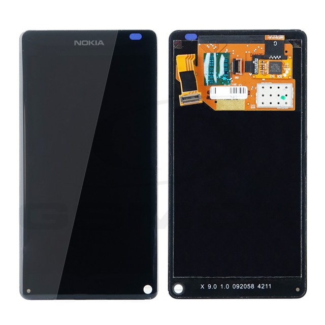 WYŚWIETLACZ LCD DO NOKIA N9 CZARNY [ORYGINAŁ]