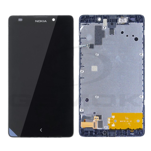 WYŚWIETLACZ LCD + PANEL DOTYKOWY KOMPLET NOKIA XL Z RAMKĄ CZARNY 8003368 ORYGINAŁ