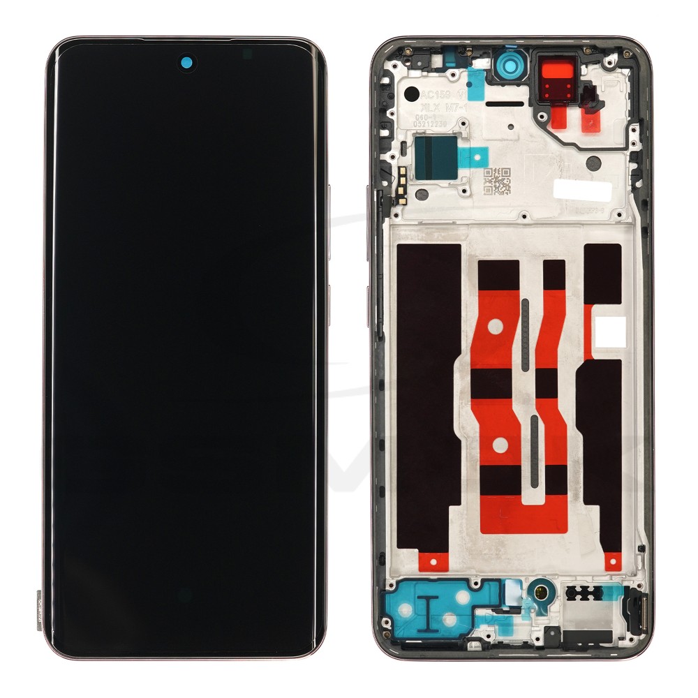 WYŚWIETLACZ LCD DO OPPO RENO 12 RÓŻOWY Z RAMKĄ 621029000230 ORG SERVICE PACK