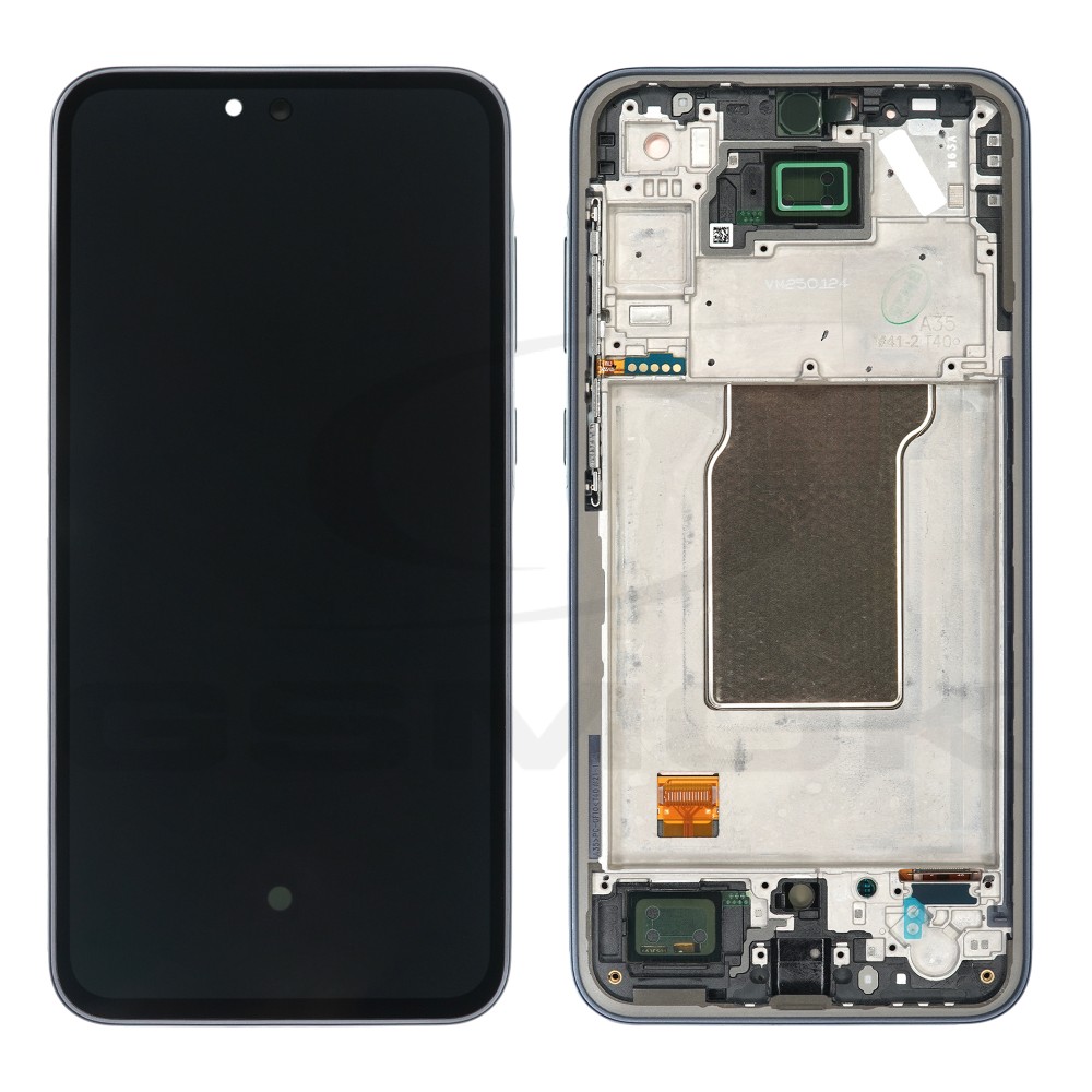 WYŚWIETLACZ LCD DO SAMSUNG A356 GALAXY A35 5G GRANATOWY Z RAMKĄ GH82-34221A ORYGINAŁ SERVICE PACK