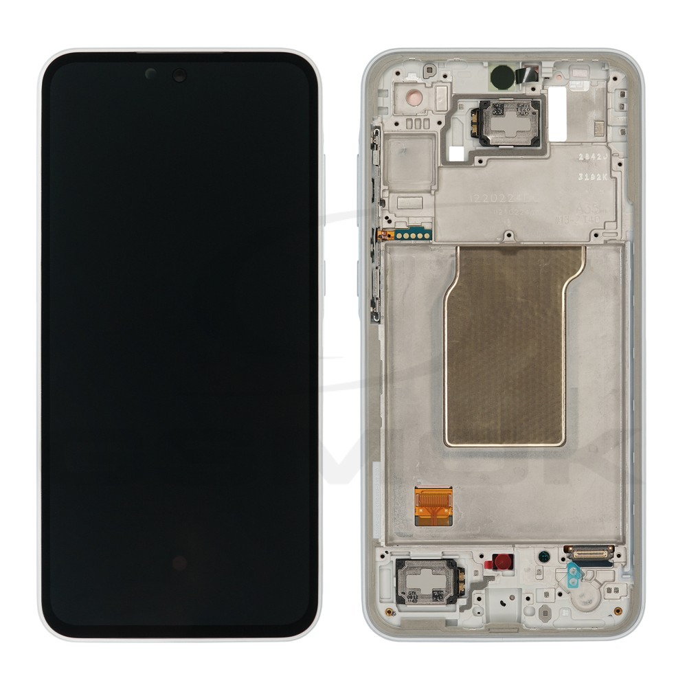 WYŚWIETLACZ LCD KOMPLET SAMSUNG A356 GALAXY A35 Z RAMKĄ GH82-34221B NIEBIESKI Z RAMKĄ ORYGINAŁ SERVICE PACK