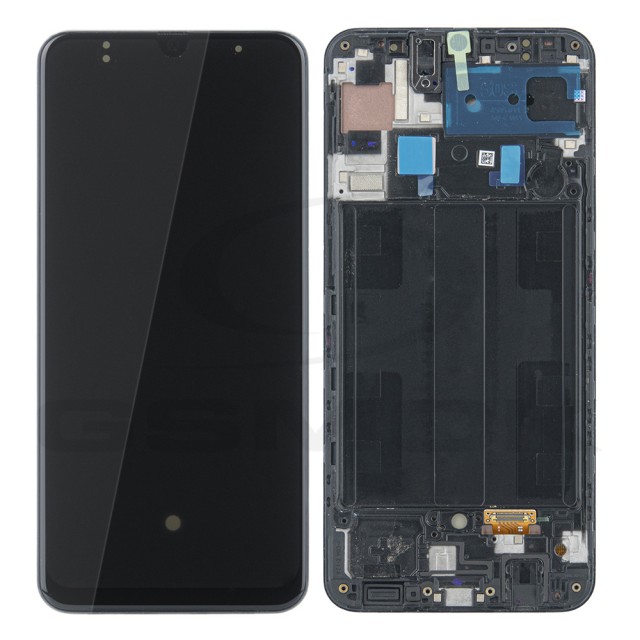 WYŚWIETLACZ LCD DO SAMSUNG A507 GALAXY A50S CZARNY Z RAMKĄ GH82-21193A GH82-21261A ORYGINAŁ SERVICE PACK