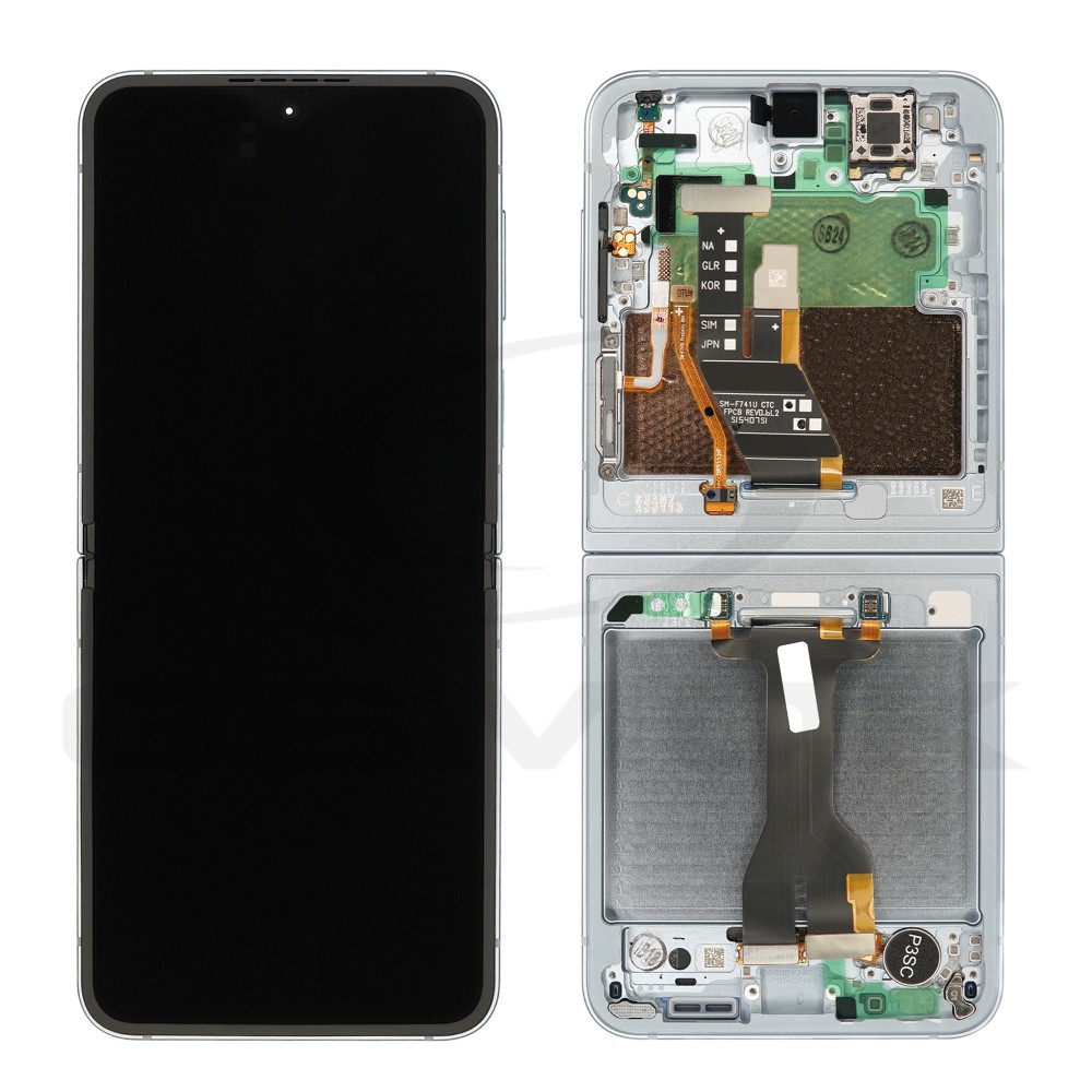 WYŚWIETLACZ LCD DO SAMSUNG F741 GALAXY Z FLIP 6 NIEBIESKI Z RAMKĄ GH82-35013C GH82-35014C ORYGINAŁ SERVICE PACK