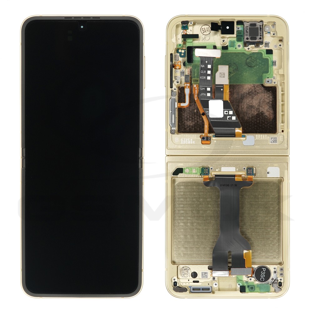 WYŚWIETLACZ LCD DO SAMSUNG F741 GALAXY Z FLIP 6 ŻÓŁTY Z RAMKĄ GH82-35014B GH82-35013B ORYGINAŁ SERVICE PACK