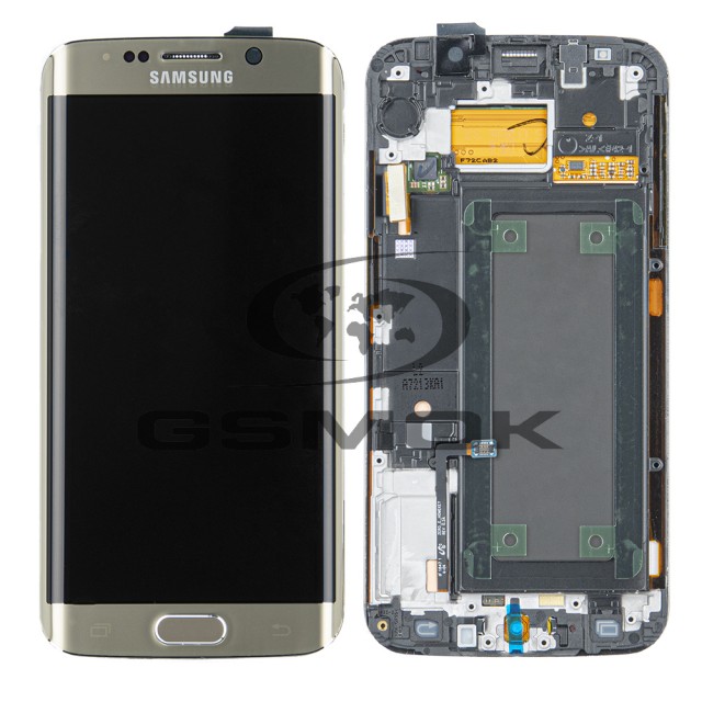 WYŚWIETLACZ LCD DO SAMSUNG G925 GALAXY S6 EDGE ZŁOTY GH96-08539A GH97-17162C GH97-17317C GH97-17334C ORYGINAŁ SERVICE PACK