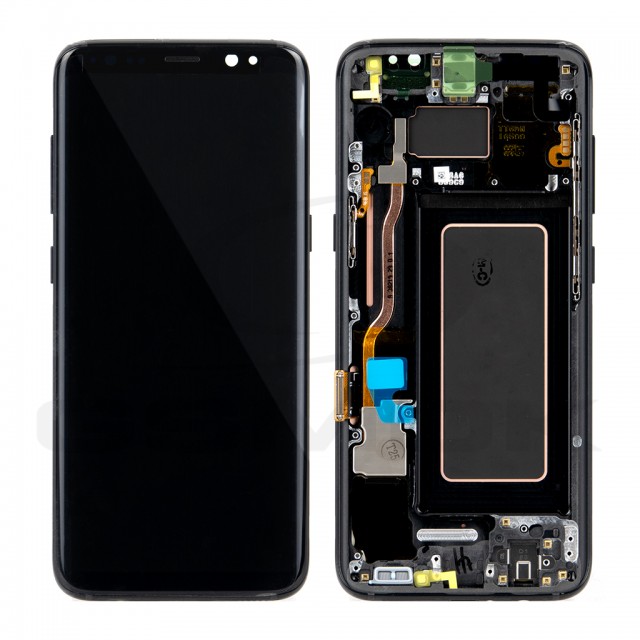 WYŚWIETLACZ LCD DO SAMSUNG G950 GALAXY S8 CZARNY Z RAMKĄ GH82-13971A GH97-20629A GH97-20457A GH97-20473A GH97-20458A ORYGINAŁ SERVICE PACK