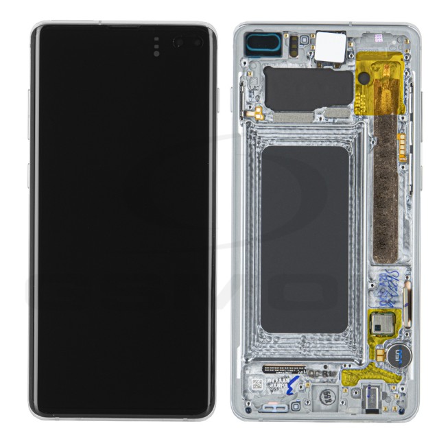 WYŚWIETLACZ LCD DO SAMSUNG G975 GALAXY S10 PLUS BIAŁY PRISM Z RAMKĄ GH82-18834B GH82-18849B GH82-18853B GH82-18857B ORYGINAŁ SERVICE PACK