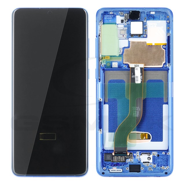 WYŚWIETLACZ LCD DO SAMSUNG G985 G986 GALAXY S20 PLUS NIEBIESKI Z RAMKĄ GH82-22134H GH82-22145H GH82-31442H ORYGINAŁ SERVICE PACK