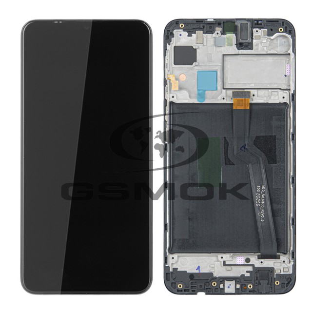 WYŚWIETLACZ LCD DO SAMSUNG M105 GALAXY M10 CZARNY Z RAMKĄ GH82-18685A GH82-19366A GH81-18685A ORYGINAŁ SERVICE PACK