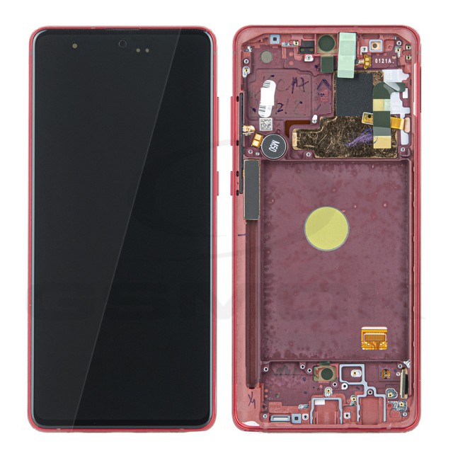 WYŚWIETLACZ LCD DO SAMSUNG N770 GALAXY NOTE 10 LITE CZERWONY Z RAMKĄ GH82-22055C GH82-22192C GH82-22193C GH82-22194C ORYGINAŁ SERVICE PACK