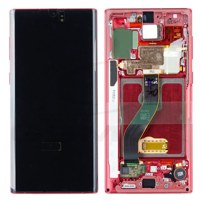WYŚWIETLACZ LCD DO SAMSUNG N970 GALAXY NOTE 10 CZERWONY Z RAMKĄ GH82-20817E GH82-20818E ORYGINAŁ SERVICE PACK