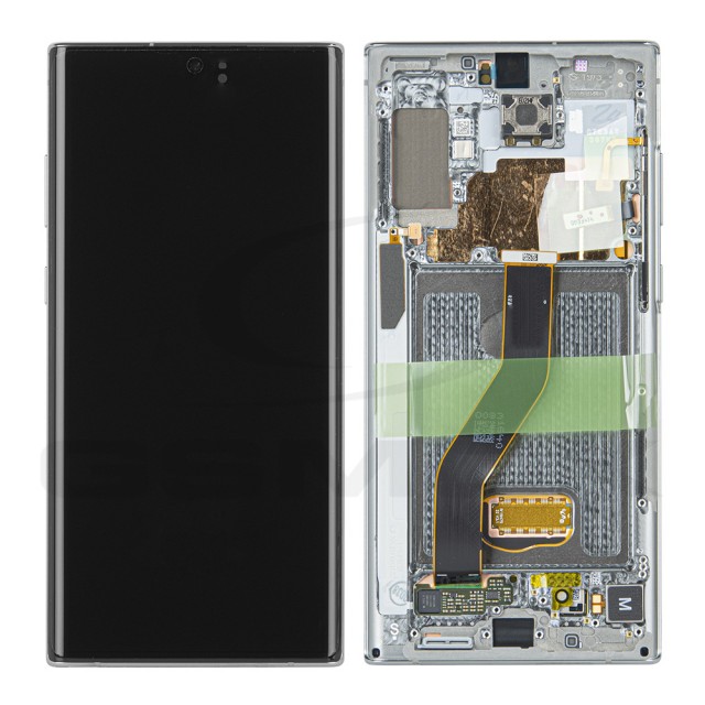 WYŚWIETLACZ LCD DO SAMSUNG N975 GALAXY NOTE 10 PLUS SREBRNY Z RAMKĄ GH82-20838C GH82-20900C ORYGINAŁ SERVICE PACK