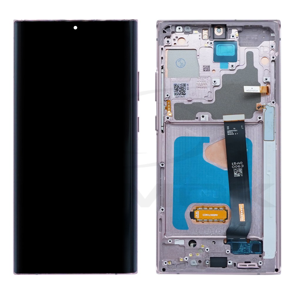 WYŚWIETLACZ LCD + PANEL DOTYKOWY KOMPLET SAMSUNG N985 N986 GALAXY NOTE 20 ULTRA 5G ZŁOTY Z RAMKĄ [OLED SOFT]