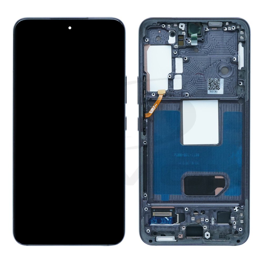 WYŚWIETLACZ LCD + PANEL DOTYKOWY KOMPLET SAMSUNG S901 GALAXY S22 5G CZARNY Z RAMKĄ EU [OLED SOFT]