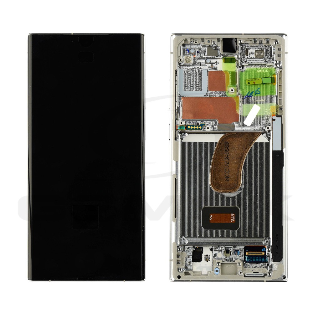 WYŚWIETLACZ LCD + PANEL DOTYKOWY KOMPLET SAMSUNG S918 GALAXY S23 ULTRA BŁĘKIT SKY BLUE / LIMONKA LIME Z RAMKĄ GH82-30465G GH82-30466G ORYGINAŁ SERVICE PACK