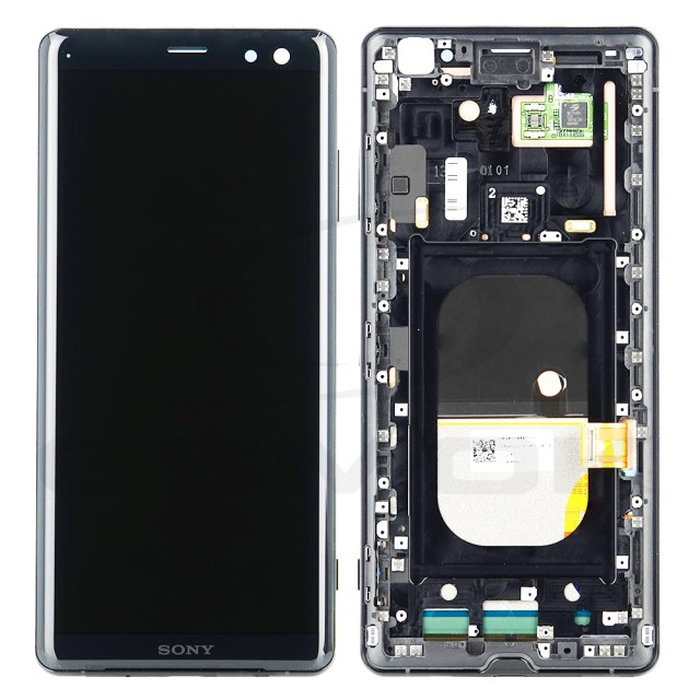 WYŚWIETLACZ LCD DO SONY XPERIA XZ3 H8416/ XZ3 DUAL SIM H9436 H9493 Z RAMKĄ CZARNY U50053492 ORYGINAŁ SERVICE PACK