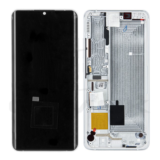 WYŚWIETLACZ LCD DO XIAOMI MI NOTE 10 Z RAMKĄ BIAŁY 56000200F400 ORYGINAŁ SERVICE PACK