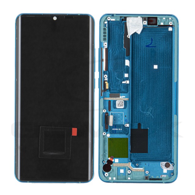 WYŚWIETLACZ LCD DO XIAOMI MI NOTE 10 Z RAMKĄ ZIELONY 56000100F400 ORYGINAŁ SERVICE PACK