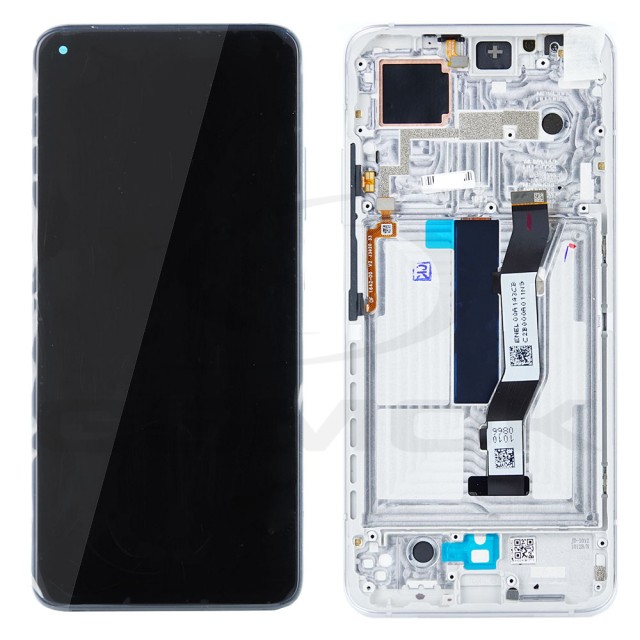 WYŚWIETLACZ LCD DO XIAOMI MI10T MI 10T / MI 10T PRO 5G Z RAMKĄ SREBRNY 5600040J3S00 56000G0J3S00 5600220J3S00 ORYGINAŁ SERVICE PACK