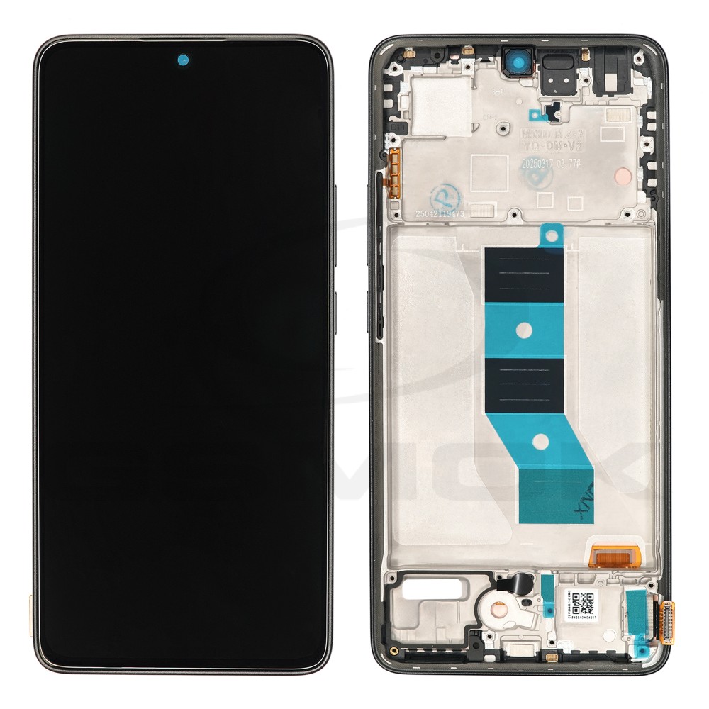 WYŚWIETLACZ LCD DO XIAOMI REDMI NOTE 14 5G CZARNY Z RAMKĄ 56002000O1700 SERVICE PACK