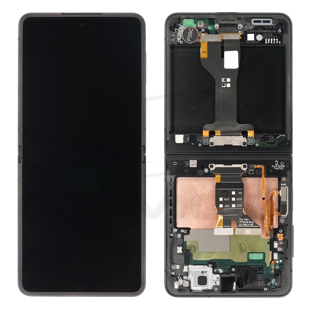 WYŚWIETLACZ LCD WEWNĘTRZNY + PANEL DOTYKOWY KOMPLET SAMSUNG F766 GALAXY Z FLIP 7 CZARNY GH82-37581C ORYGINAŁ SERVICE PACK
