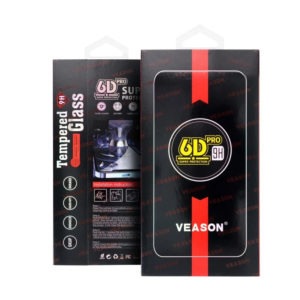 XIAOMI REDMI 15C 4G / 15C 5G - SZKŁO HARTOWANE 6D PRO VEASON GLASS CZARNE