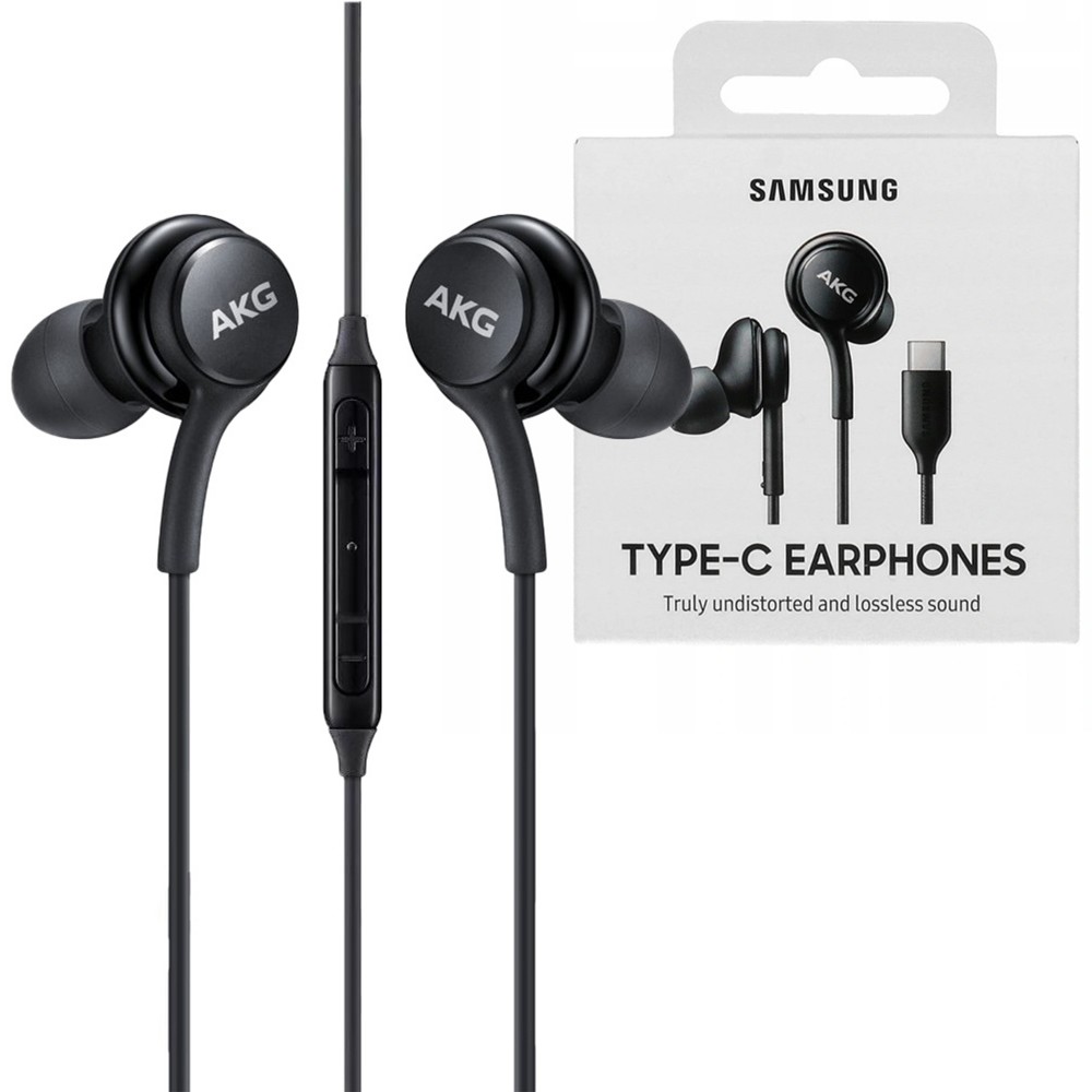 ZESTAW SŁUCHAWKOWY USB-C DOUSZNE PRZEWODOWE SAMSUNG EO-IC100BBEGEU CZARNE ORYGINAŁ
