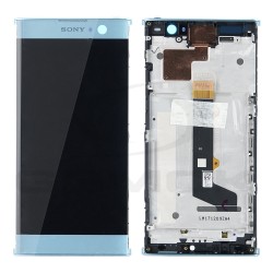 WYŚWIETLACZ LCD DO SONY XPERIA XA2 H4113 Z RAMKĄ NIEBIESKI U50056841 ORYGINAŁ SERVICE PACK