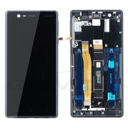 WYŚWIETLACZ LCD DO NOKIA 3 TA-1020 TYP B CZARNY Z RAMKĄ 20NE1BW0003 ORYGINAŁ SERVICE PACK