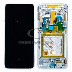 WYŚWIETLACZ LCD DO SAMSUNG A805 GALAXY A80 SREBRNY Z RAMKĄ GH82-20348B, GH82-20390B, GH82-20368B ORYGINAŁ SERVICE PACK