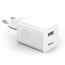 ŁADOWARKA SIECIOWA BASEUS USB 3A 24W QC 3.0 CCALL-BX02 BIAŁA