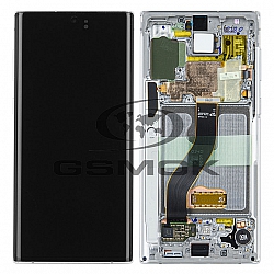 WYŚWIETLACZ LCD DO SAMSUNG N970 GALAXY NOTE 10 Z RAMKĄ BIAŁY GH82-20818B GH82-20817B ORYGINAŁ SERVICE PACK