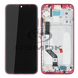 WYŚWIETLACZ LCD DO XIAOMI REDMI NOTE 7 Z RAMKĄ CZERWONY 560910008033 5609100030C7 ORYGINAŁ SERVICE PACK