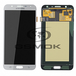 WYŚWIETLACZ LCD DO SAMSUNG J701 GALAXY J7 CORE SREBRNY GH97-20904C ORYGINAŁ SERVICE PACK