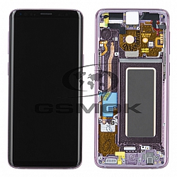 WYŚWIETLACZ LCD DO SAMSUNG G960 GALAXY S9 FIOLET Z RAMKĄ GH97-21696B, GH97-21697B ORYGINAŁ SERVICE PACK