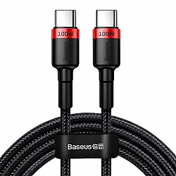 KABEL USB-C DO USB-C 5A 20V 100W 2M BASEUS CAFULE CATKLF-AL91 CZARNO-CZERWONY